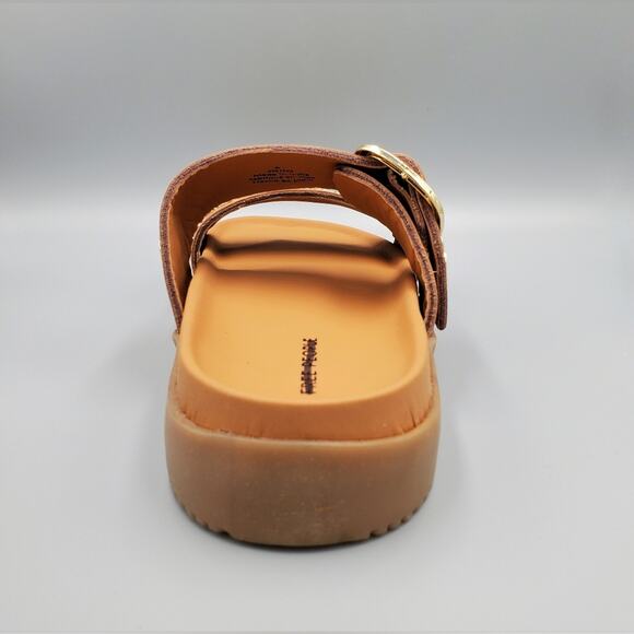 Free People Revelry Vachetta Studded Platform Slide Sandal Size 7 "Clay" - Picture 9 of 13